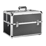 Mantona valise d'équipement photo - Valise en aluminium robuste avec fentes, rembourrage en mousse dure et serrure à combinaison verrouillable