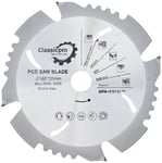 Extreme PCD Fibre Cement Saw Blade 165 x 20mm x 4T Cuts Aqua board