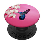 PopSockets Hummingbird Flower Pop Up Hand Grip,Cell Phone Button Holder PopSockets PopGrip: Swappable Grip for Phones & Tablets