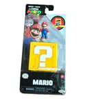 NEW Super Mario Bros. Movie - Mario 1 Inch Mini Figure with Cube