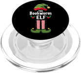 The Bookworm Elf Matching Family Christmas Book Lover Worm PopSockets PopGrip for MagSafe