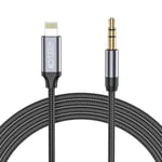 Tech-Protect Lightning To Aux Mini (3.5mm) Kabel 100 cm Svart