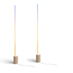 Philips Hue - 2x Signe Gulvlampe - Gradient Eik - Pakke