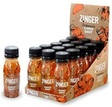 Zinger ginger shot (Pack of 15 x 70ml). Organic plant based shot with 18.4g of