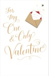 For My One & Only Valentine Embellished Valentine's Day Greeting Card