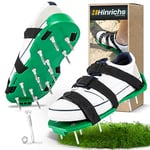 Hinrichs Lawn Aerator Shoes - Spiked Shoes for Serating the Grass- Lawn Spike Shoes with flexibly adjustable Strap - Airing Tool for manual Aeration of the Ground -Lawn Aerators