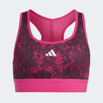 adidas AEROREADY PowerReact Animal Print Padded Sports Bra Kids