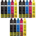 3 Go Inks Set om 4 + Svart bläckpatroner att ersätta Epson T2996+2991 (29XL Series) Kompatibel / icke-OEM