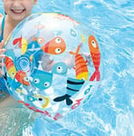 INTEX Kids Deluxe 20" FISH Big Large Inflatable Beach Ball HOLIDAY SWIM FUN UK