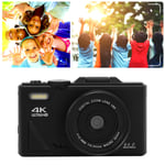 Retro Digital Camera Compact Camera 18X Zoom UHD 4K Stabilization Autofocus Slow