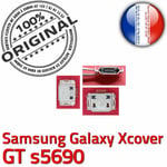 ORIGINAL Samsung Galaxy Xcover s5690 Connecteur de charge MicroUSB Doré Chargeur