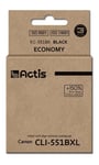 5901443019701 Actis KC-551Bk ink (replacement for Canon CLI-551Bk; Standard; 12