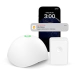 Meross Détecteur de Fuite d'Eau Intelligent (avec Hub), Détecteur d'Indondation Compatible avec Apple Home, Alexa et SmartThings, Capteur d'eau IP67 avec Surveillance à Distance et Notifications d'App