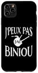 Coque pour iPhone 11 Pro Max Bretagne Je peux pas j'ai Biniou Idée cadeau Humour Breton