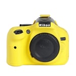 D5200 Silicone Armor Skin Camera Case,Body Cover Protector,Nikon D5200 Digital Camera Case - Type YELLOW