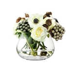 LSA International FW16 Vase décoration de table Flower, hauteur 11,5 cm, transparent