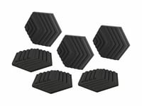 Wave Panels 6-Pack Black