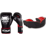 Venum Contender Gants de Boxe Mixte Enfant, Noir/Rouge, 8oz & Unisexe Senior Protège-Dents Challenger 11 Ans et Plus, Multicolore (Red Devil), Taille Unique