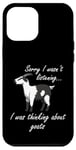 Coque pour iPhone 12 Pro Max Thinking About Goats Hilarous Farm Animal