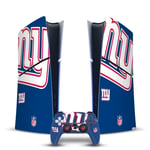 NFL NEW YORK GIANTS VINYL SKIN FOR PS5 SLIM DIGITAL EDITION CONSOLE & CONTROLLER