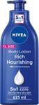 NIVEA Rich Nourishing Body Lotion (625Ml), Moisturising Lotion with Almond Oil a