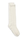 MarMar Copenhagen Knee Socks Pointelle Vit