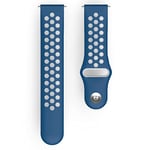 Hama Brassard de sport universel respirant pour Fitbit Versa 2 / Versa Lite - Bleu - Taille
