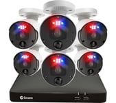 SWANN Enforcer SWNVK-889906-EU 8-channel 4K Ultra HD NVR Security System - 2 TB, 6 Cameras, Black,White