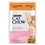 PURINA CAT CHOW KITTEN 85g NOURRITURE HUMIDE POUR CHATON DINDE COURGETTES...