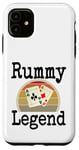 iPhone 11 Funny Rummy Legend Card Game Winner Winning Game Night Dad Case