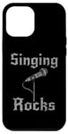 Coque pour iPhone 12 Pro Max Singing Rocks, chanteur chanteur musicien rock Goth