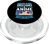 Je suis un jeu vidéo et un genre d'anime de jeu de garçon PopSockets PopGrip pour MagSafe