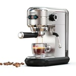 Hibrew - Machine à espresso, H11 Machine à café semi-automatique avec pompe à pression de 19 bars et puissance de 1450W, Réservoir 1,1 l