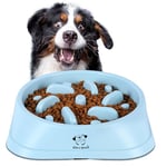 Decyam Slow Feeder Dog Bowl, Large, Slow Eating Dog Bowl, Pet Puppy Fun Puzzle Feeder Non Skid Bloat Stop Feeding Bowl