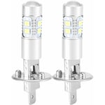 Ampoule Led H1 100w, Ampoules De Phare Feu De Brouillard 360 Degrés Phare Ampoule Led 2pcs H1 6000k Super Blanc 100w Led Kit Ampoules Phares H1 Led