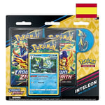 Bandai - Jeu de cartes Pokémon TCG : Boîte Pin Collection 12.5 Crown Zenith Épée et Bouclier - PC50355 Multicolore - Célébrez votre voyage à travers Galar - Version espagnole