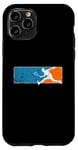 Coque pour iPhone 11 Pro Joueur de squash rapide avec raquette de tennis