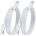 USB C to USB C Cable,2Pack 1+1.8M USB C Charger Cable 100W 5A USB-C Cable Fast Charging for iPhone 16,iPhone 15,MacBook Pro Air,iPad Pro Air, Samsung S23 S22 S21 Etc