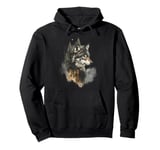 Wolf Mountains Forest Nature Wild Animal Pullover Hoodie