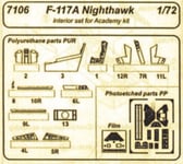 Cmk 129-7106 - 1:72 F 117A Nighthawk Interior for Academy Kit - New