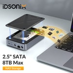 IDsonix 2.5'' SATA HDD/SSD NAS(Network-Attached Storage) Enclosure Private Cloud