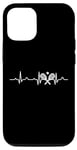 Coque pour iPhone 12/12 Pro Tennis Balls Joueur de tennis Cardiogram Tennis