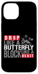 iPhone 14 Ice Hockey Goalie Vintage Goalkeeper Drop Like A Butterfly Case