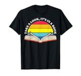 Take a Look It's in a Book I love to Read Sunset Reading T-Shirt