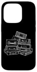 Coque pour iPhone 14 Pro Love Retro Mixtape 80's Blank Cassette Tape Shirt Cadeaux