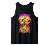 No Worries God-Got Me Hippie Retro Christian Religion Jesus Tank Top