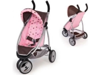 Brimarex Barnvagn för dockor, barnvagn, rosa-grå i en låda (6399202)