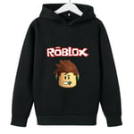 Teen Boys Girls Roblox Hoodie Långärmad tröja Black 7-8Years