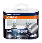 Osram Night Breaker Unlimited - Glödlampa HB3 60W 12 V 2-pack
