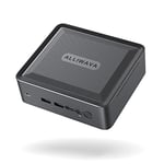 ALLIWAVA Mini PC AMD Ryzen 5 5600H(6C/12T, jusqu'à 4,2 GHz), H56 Mini Ordinateur de Bureau 16 Go DDR4-3200M RAM 512 Go SSD PCIe, Micro Tour PC 4K UHD Triple écran, Double HDMI, Type-C